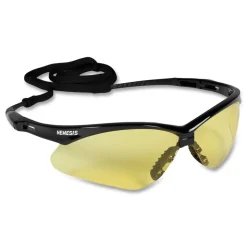 Ansell Nemesis Safety Glasses - Black Frame/Amber Lens (12/Box)