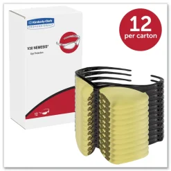 Ansell Nemesis Safety Glasses - Black Frame/Amber Lens (12/Box)