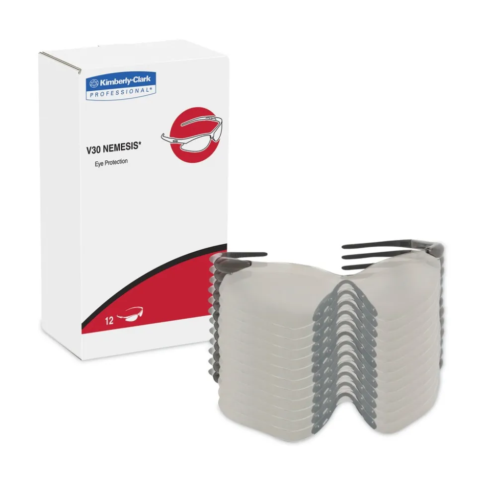 Ansell Nemesis VL Indoor/Outdoor Uncoated Lens Safety Glasses - Gunmetal Frame