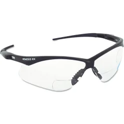 Ansell plus2.0 Diopter Strength V60 Nemesis Rx Reader Safety Glasses - Black Frame, Smoke Lens