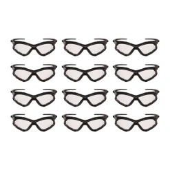 Ansell V30 Nemesi Foam Safety Glasses - Black Nylon Frame/Clear Polycarbonate Lens (12/Carton)