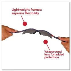 Ansell V30 NEMESIS Safety Eyewear - Plastic Camo Frame/Smoke Polycarbonate Lens (12/Box)