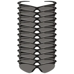 Ansell V30 Nemesis VL Safety Glasses - Black Frame/Smoke Lens (12/Carton)