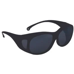 Ansell V50 OTG Safety Eyewear - Black Frame/Smoke Mirror Anti-Fog Lens