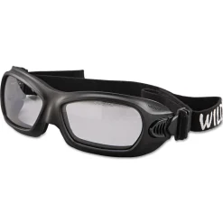 Ansell V80 WildCat Safety Goggles - Black Frame/Clear Lens