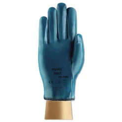 AnsellPro Size 7-1/2 Hynit Nitrile Gloves - Blue (1-Dozen)
