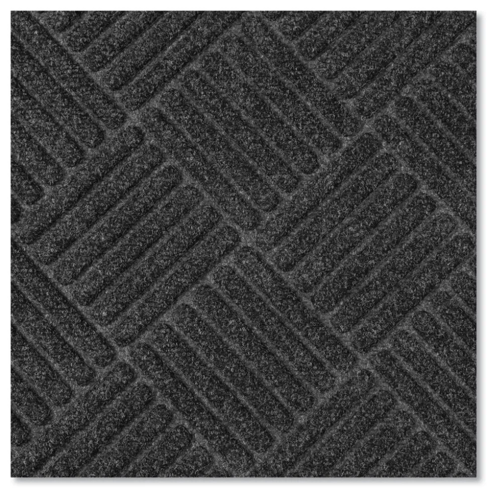 Apache Mills 48 in. x 72 in. Ecomat Crosshatch Entry Mat - Charcoal