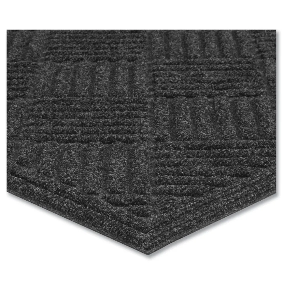 Apache Mills 48 in. x 72 in. Ecomat Crosshatch Entry Mat - Charcoal