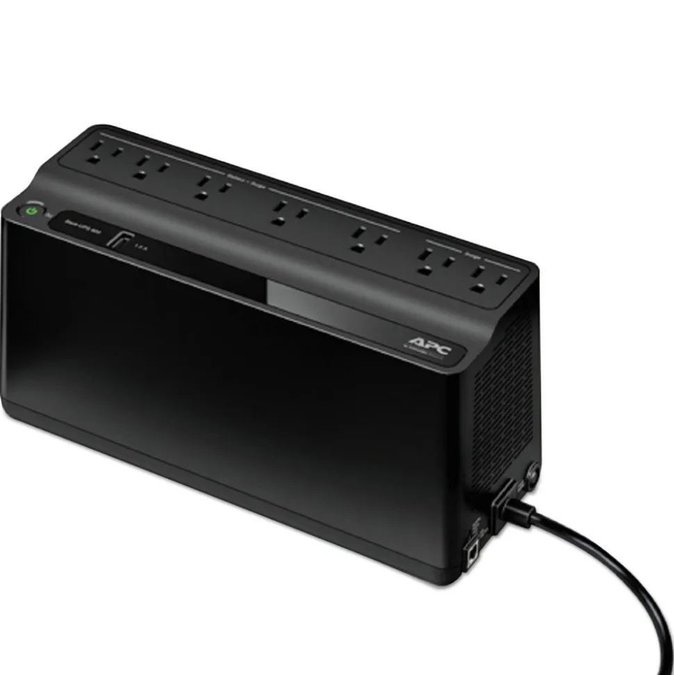 APC 120VA 490 Joules 7 Outlets Backups 600VA Battery Backup System