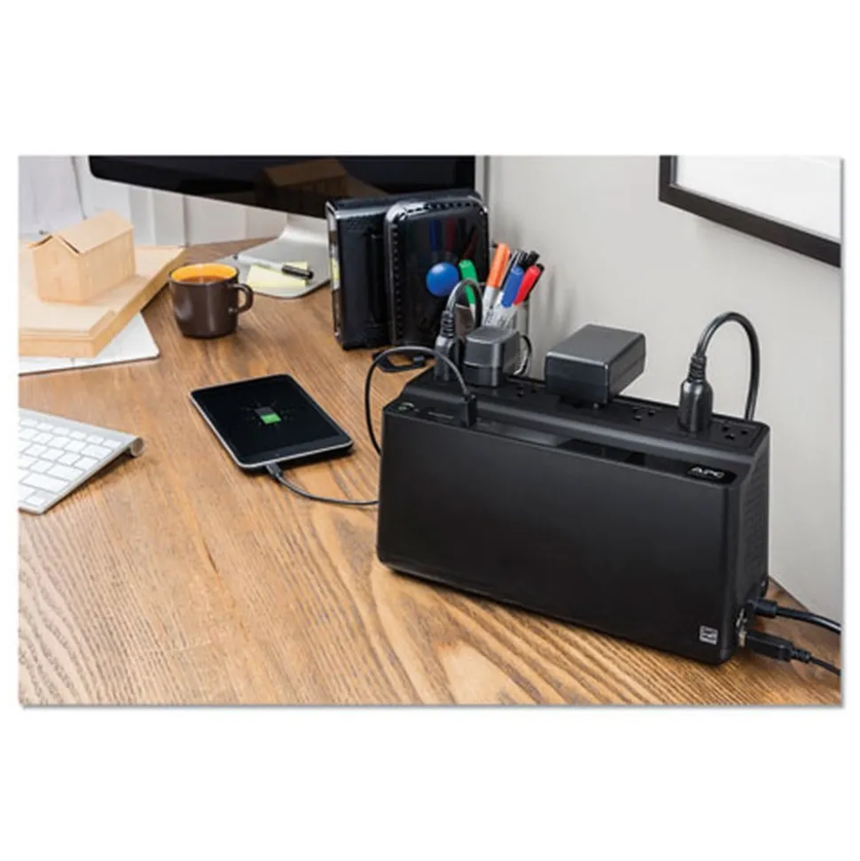 APC 120VA 490 Joules 7 Outlets Backups 600VA Battery Backup System