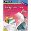 Apollo VCG7033S-A 8.5 in. x 11 in. Quick-Dry Color Inkjet Transparency Film (50/Box)
