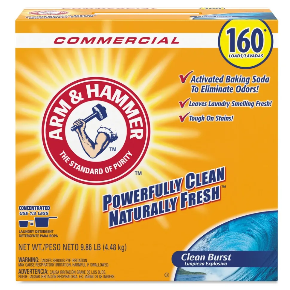Arm & Hammer 9.86 lbs. Box Powder Laundry Detergent - Clean Burst (3/Carton)