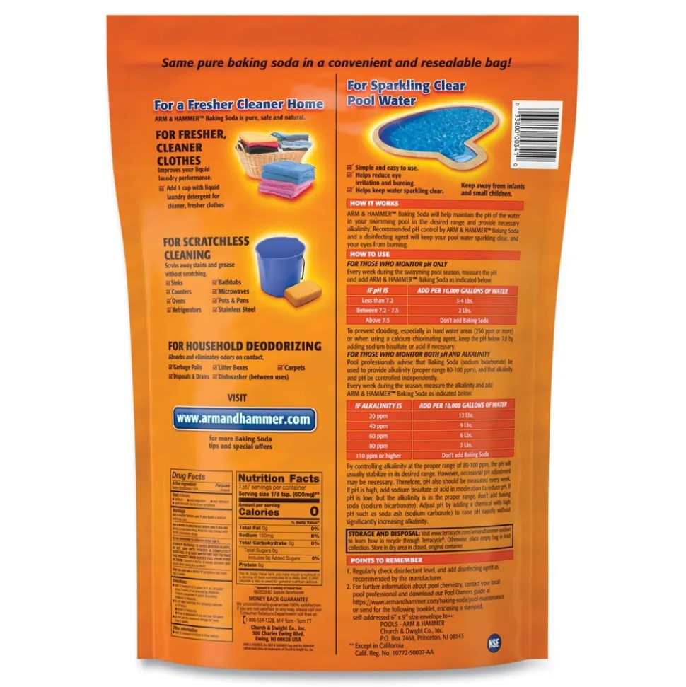 Arm & Hammer 10.8 lbs. Resealable Bag Baking Soda