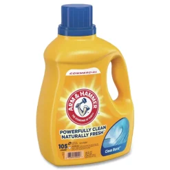 Arm & Hammer 105 oz. Bottle Dual HE Liquid Laundry Detergent - Clean-Burst (4/Carton)