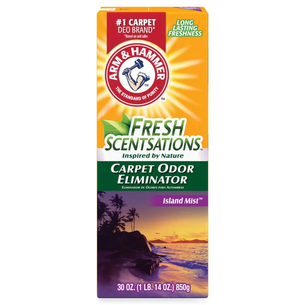 Arm & Hammer 30 oz. Box Fresh Scentsations Carpet Odor Eliminator - Island Mist (6/Carton)