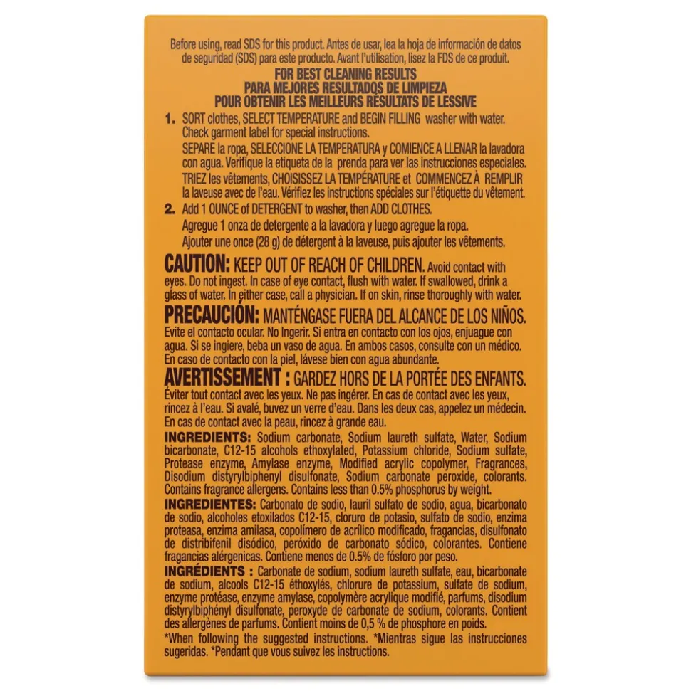 Arm & Hammer 2 oz. Box Plus the Power of OxiClean Powder Detergent (156/Carton)