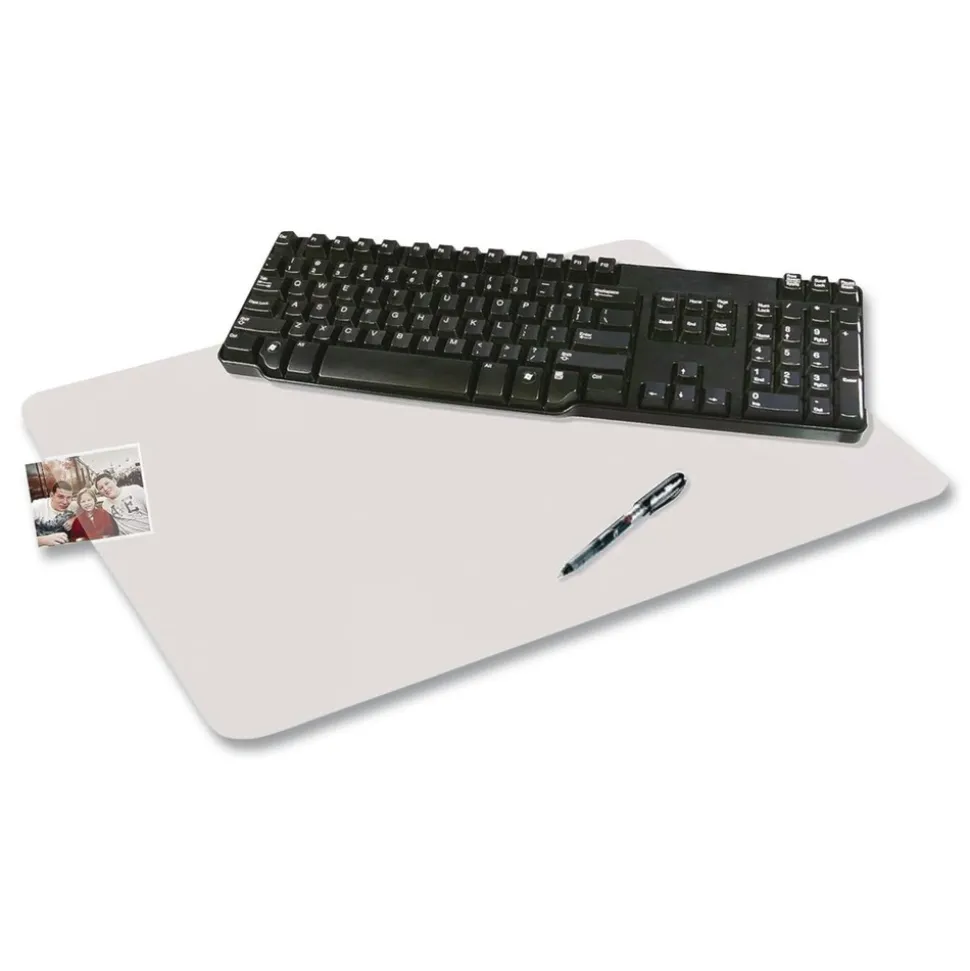 Artistic Eco-Clear 19 in. x 24 in. Desk Pad with Antimicrobial Protection - Clear