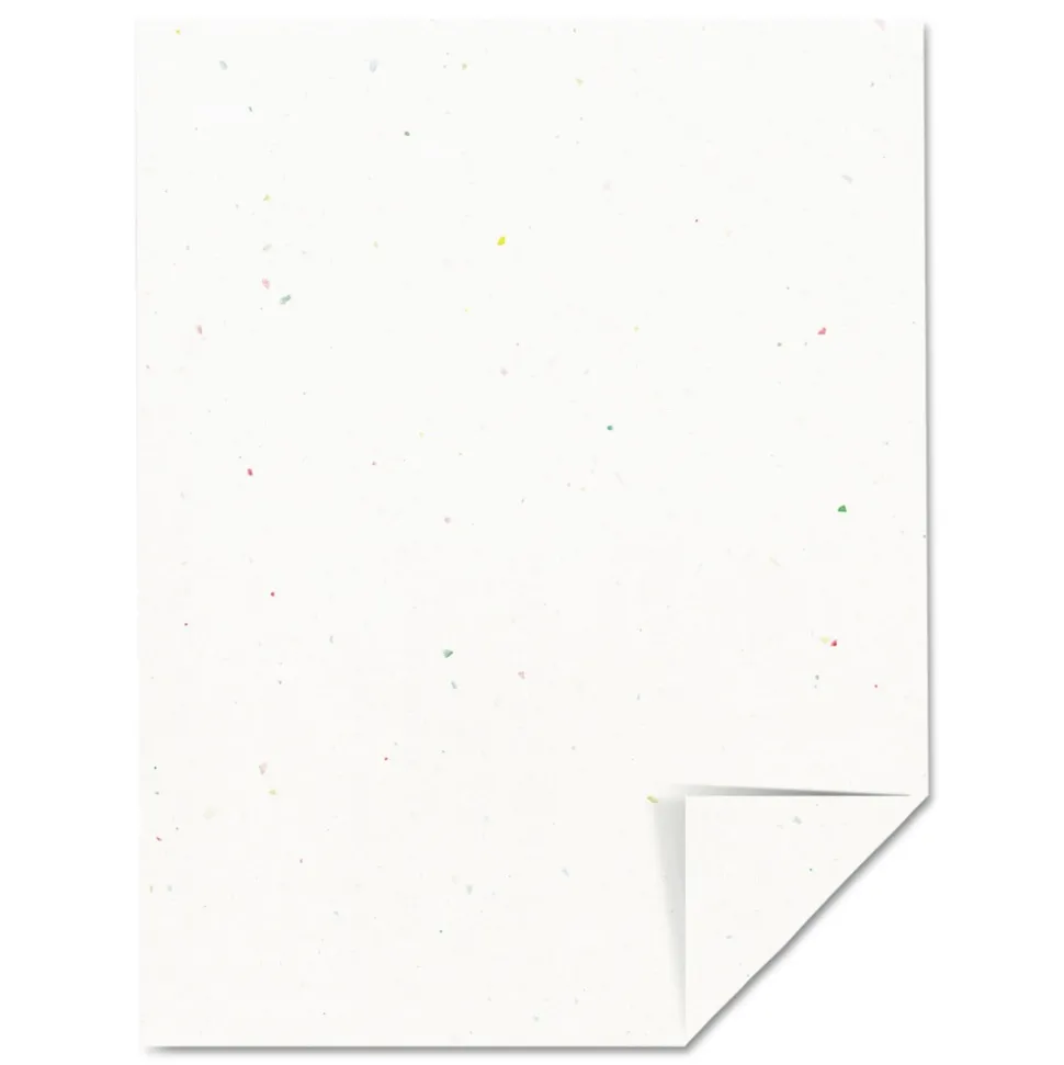 Astrobrights 8.5 in. x 11 in. 65 lbs. Cover Weight Color Cardstock - Stardust Flecked White (250/Pack)