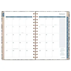 AT-A-GLANCE 8.5 in. x 5.5 in. 12-Month (Jan-Dec 2026) Elizabeth Weekly/Monthly Planner - Blue Cover