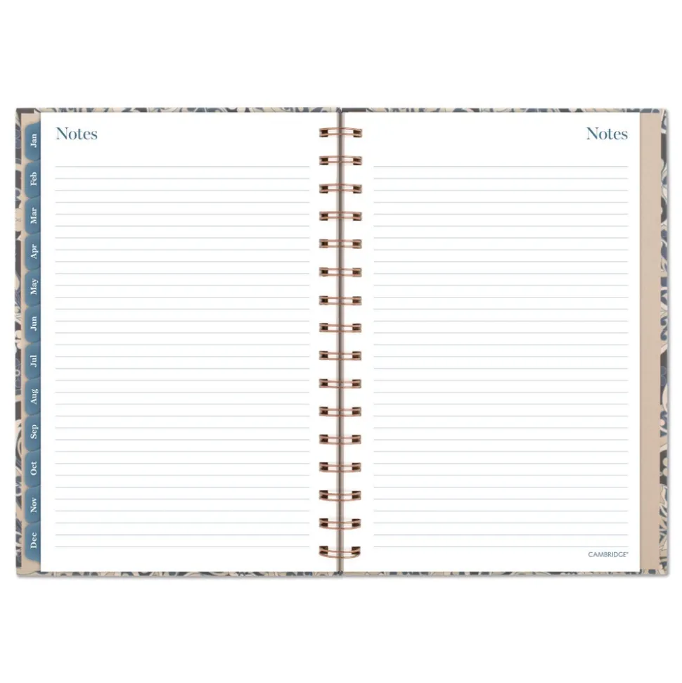 AT-A-GLANCE 8.5 in. x 5.5 in. 12-Month (Jan-Dec 2026) Elizabeth Weekly/Monthly Planner - Blue Cover