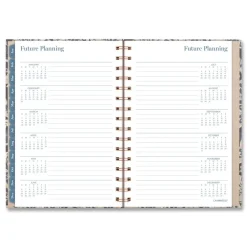 AT-A-GLANCE 8.5 in. x 5.5 in. 12-Month (Jan-Dec 2026) Elizabeth Weekly/Monthly Planner - Blue Cover