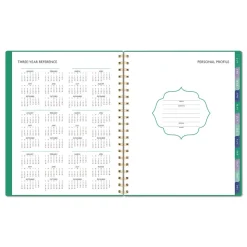 AT-A-GLANCE 11 in. x 8.5 in. 13-Month (Jan-Jan 2026) Badge Geo Weekly/Monthly Planner - Green Cover