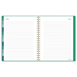 AT-A-GLANCE 11 in. x 8.5 in. 13-Month (Jan-Jan 2026) Badge Geo Weekly/Monthly Planner - Green Cover