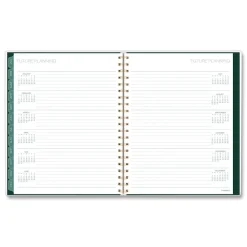 AT-A-GLANCE 11 in. x 8.5 in. 12-Month (Jan-Dec 2026) Emerald Isle Weekly/Monthly Planner - Green Marbled Cover