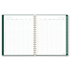 AT-A-GLANCE 11 in. x 8.5 in. 12-Month (Jan-Dec 2026) Emerald Isle Weekly/Monthly Planner - Green Marbled Cover