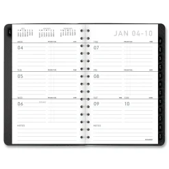 AT-A-GLANCE 8.5 in. x 5.5 in. 12-Month (Jan to Dec): 2026 Contemporary Open-Block Format Weekly/Monthly Planner - Graphite Cover