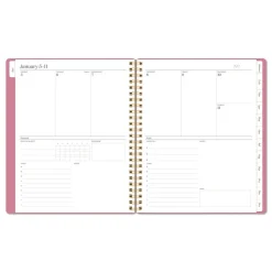 AT-A-GLANCE 8.75 in. x 7.75 in. 12-Month (Jan-Dec 2026) WorkStyle Weekly/Monthly Planner - Pink Cover
