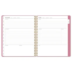 AT-A-GLANCE 8.75 in. x 7.75 in. 12-Month (Jan-Dec 2026) WorkStyle Weekly/Monthly Planner - Pink Cover