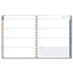 AT-A-GLANCE 11 in. x 8.5 in. 12-Month (Jan-Dec 2026) Elizabeth Weekly/Monthly Planner - Blue Cover