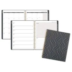 AT-A-GLANCE 11 in. x 8.5 in. 12-Month (Jan-Dec 2026) Hera Weekly Monthly Planner - Black/Gold Cover