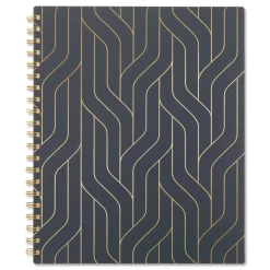 AT-A-GLANCE 11 in. x 8.5 in. 12-Month (Jan-Dec 2026) Hera Weekly Monthly Planner - Black/Gold Cover
