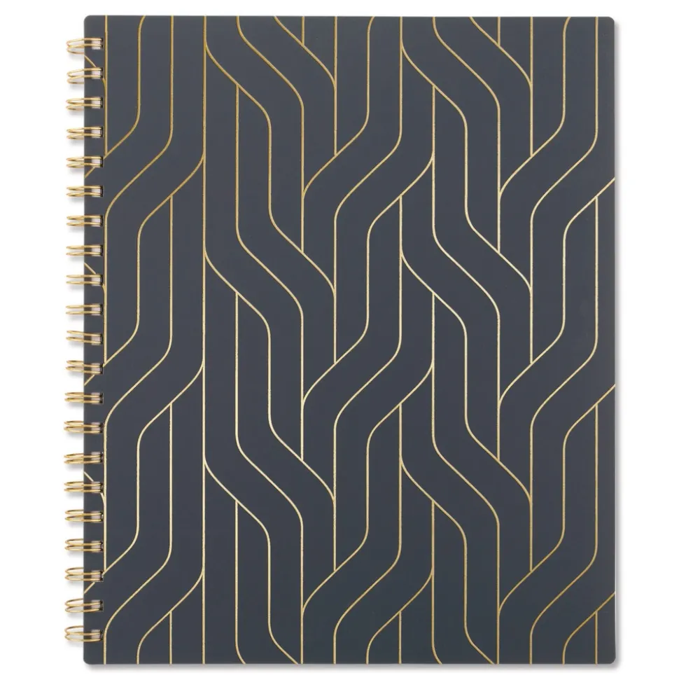 AT-A-GLANCE 11 in. x 8.5 in. 12-Month (Jan-Dec 2026) Hera Weekly Monthly Planner - Black/Gold Cover