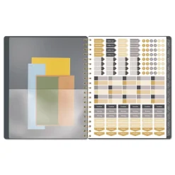 AT-A-GLANCE 11 in. x 8.5 in. 12-Month (Jan-Dec 2026) Hera Weekly Monthly Planner - Black/Gold Cover