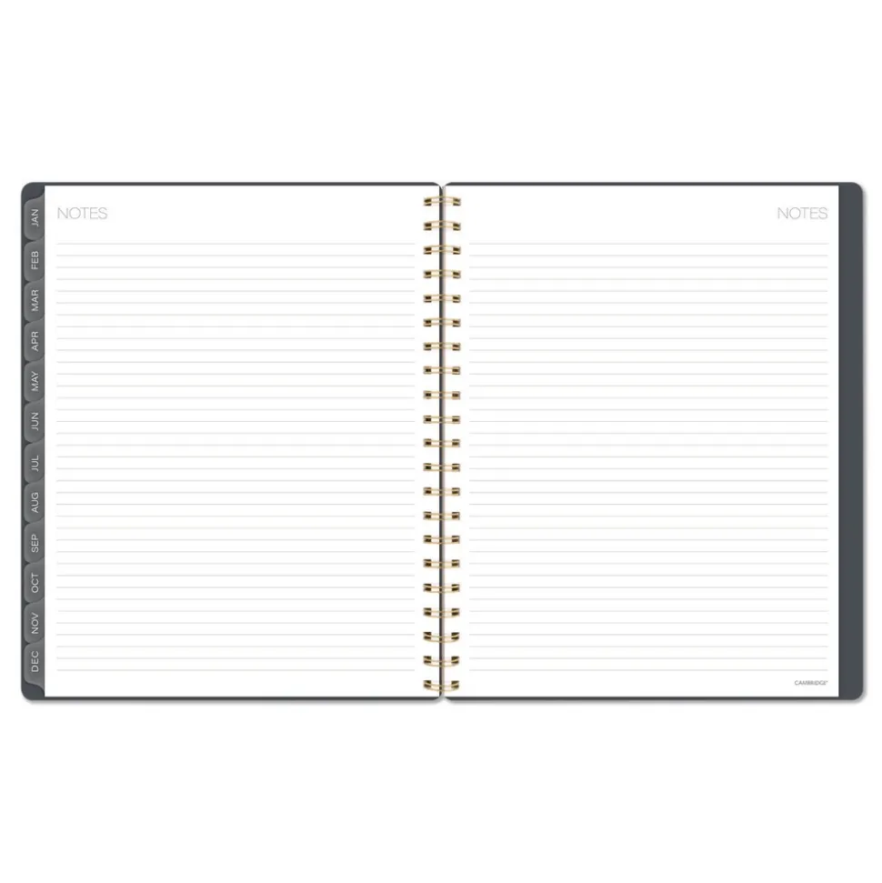 AT-A-GLANCE 11 in. x 8.5 in. 12-Month (Jan-Dec 2026) Hera Weekly Monthly Planner - Black/Gold Cover