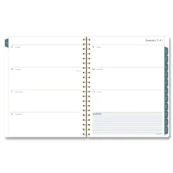 AT-A-GLANCE 11 in. x 8.5 in. 12-Month (Jan-Dec 2026) Midnight Garden Weekly/Monthly Planner - Black/Pink/Green Cover