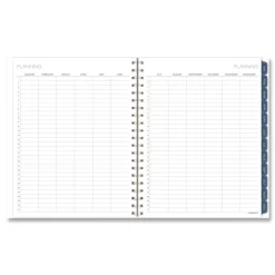 AT-A-GLANCE 11 in. x 8.5 in. 12-Month (Jan-Dec 2026) Abyss Weekly/Monthly Planner - Blue Cover