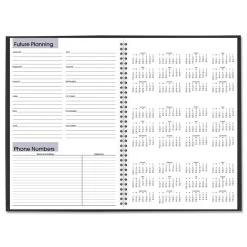 AT-A-GLANCE 12 in. x 8 in. 14-Month (Dec 2025-Jan 2027) DayMinder Monthly Planner - Black Cover