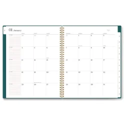 AT-A-GLANCE 11 in. x 8.5 in. 12-Month (Jan-Dec 2026) WorkStyle Poly Monthly Planner - Teal Cover