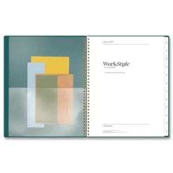 AT-A-GLANCE 11 in. x 8.5 in. 12-Month (Jan-Dec 2026) WorkStyle Poly Monthly Planner - Teal Cover