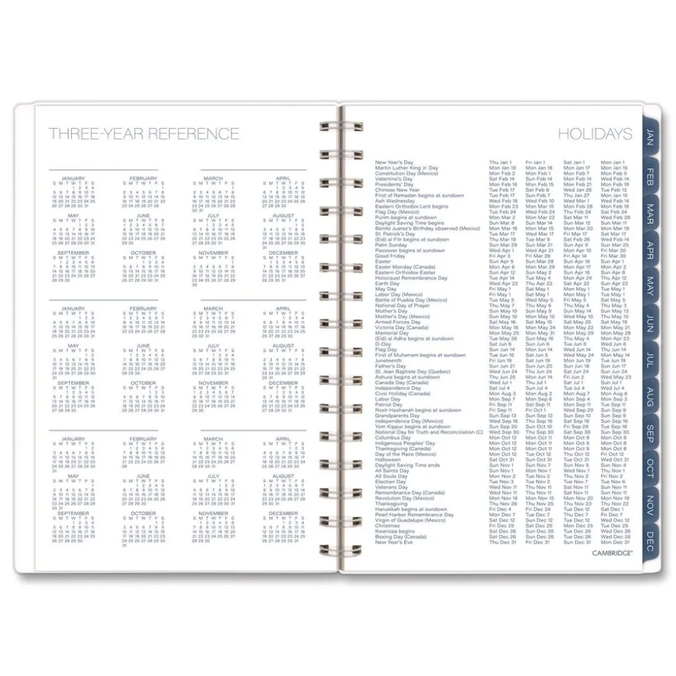 AT-A-GLANCE 8.5 in. x 5.5 in. 12-Month (Jan-Dec 2026) Abyss Weekly/Monthly Planner - Blue Cover
