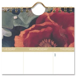 AT-A-GLANCE 15 in. x 12 in. 12-Month (Jan-Dec): 2026 Midnight Garden Monthly Wall Calendar - Floral Artwork
