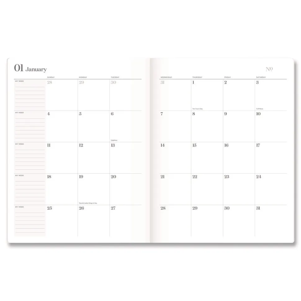 AT-A-GLANCE 11 in. x 8.5 in. 12-Month (Jan-Dec 2026) WorkStyle Stitched Monthly Planner - Sunbaked Clay Cover