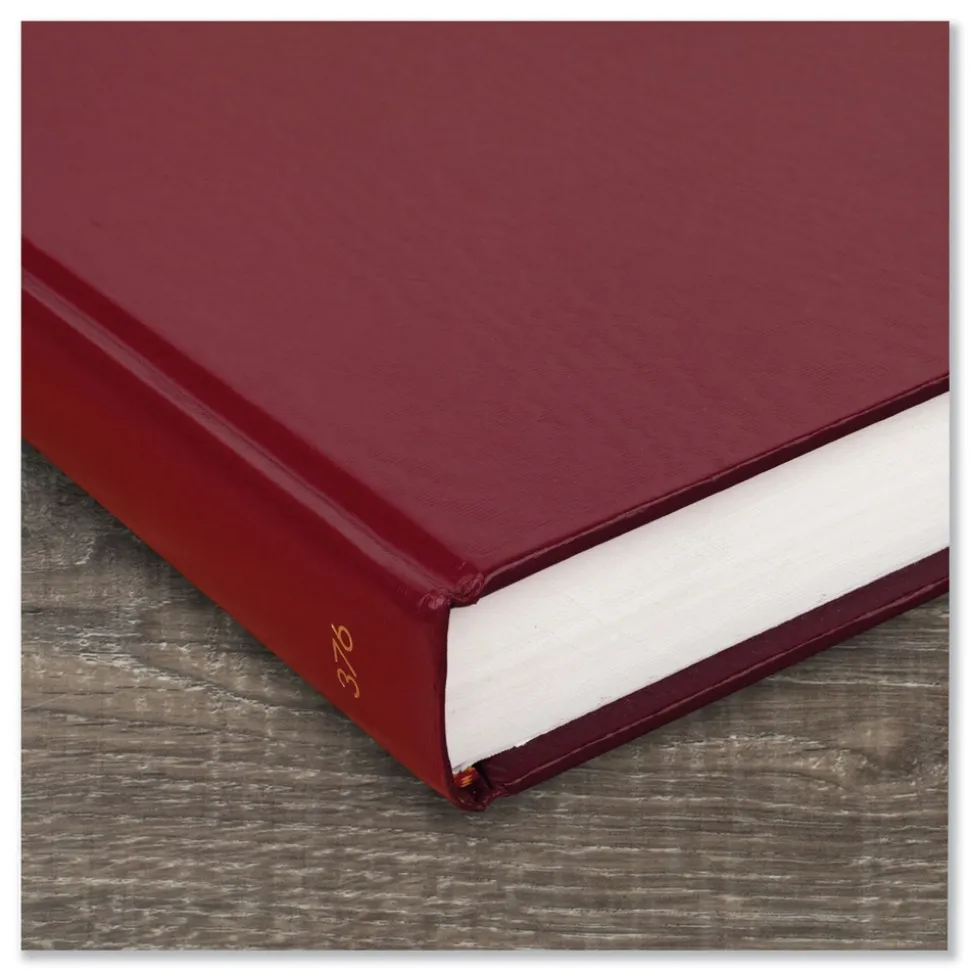 AT-A-GLANCE 12 in. x 7.75 in. Standard 2026 Edition Wide/Legal Rule Daily Diary - Red Cover
