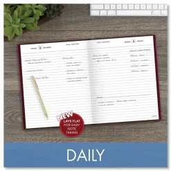 AT-A-GLANCE 9.5 in. x 7.5 in. Standard 2026 Edition Medium/College Rule Daily Diary - Red Cover