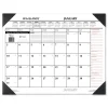 AT-A-GLANCE 12-Month (Jan to Dec): 2026 22 in. x 17 in. Two-Color Monthly Desk Pad Calendar - White Sheets, Black Corners