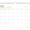 AT-A-GLANCE WorkStyle 15 in. x 12 in. 12-Month (Jan to Dec) 2025 Monthly Wall Calendar - White/Gold Sheets
